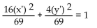 Use rotation of axes to eliminate the product term. -  A)    B)    C)    D)   