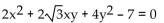 Use rotation of axes to eliminate the product term. -  A)    B)    C)    D)   