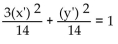 Use rotation of axes to eliminate the product term. -  A)    B)    C)    D)   