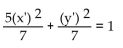 Use rotation of axes to eliminate the product term. -  A)    B)    C)    D)   