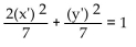 Use rotation of axes to eliminate the product term. -  A)    B)    C)    D)   