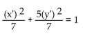 Use rotation of axes to eliminate the product term. -  A)    B)    C)    D)   
