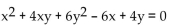Use the discriminant to determine whether the graph of the equation is an ellipse (or circle) , a hyperbola, or a parabola. -  A)  Parabola B)  Ellipse/Circle C)  Hyperbola