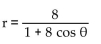 Find the eccentricity and use it to identify the conic as a parabola, ellipse, or hyperbola. -  A)    ellipse B)  Eccentricity = 8; parabola C)  Eccentricity = 8; hyperbola D)  Eccentricity = 1; parabola
