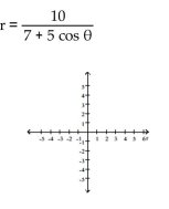 Graph the conic. -r   A)    B)    C)    D)   