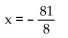 Give the equation of the directrix of the conic in rectangular coordinates. -  A)    B)  y = 1 C)  y = - 8 D)   