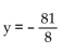 Give the equation of the directrix of the conic in rectangular coordinates. -  A)    B)  y = 1 C)  y = - 8 D)   