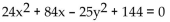 Convert the conic into rectangular coordinates. -  A)    B)    C)    D)   