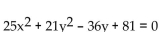Convert the conic into rectangular coordinates. -  A)    B)    C)    D)   