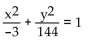Provide an appropriate response. -It can be shown that an ellipse with foci (c, 0)  and (-c, 0) , where the sum of the distances from any point (x, y)  of the ellipse to the two foci is 2a, has the equation   . Use this result to find an equation of an Ellipse with foci (3, 0)  and (-3, 0) , where the sum of the distances from any point of the ellipse to the two foci is 12. A)    B)    C)    D)   