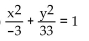 Provide an appropriate response. -It can be shown that an ellipse with foci (c, 0)  and (-c, 0) , where the sum of the distances from any point (x, y)  of the ellipse to the two foci is 2a, has the equation   . Use this result to find an equation of an Ellipse with foci (3, 0)  and (-3, 0) , where the sum of the distances from any point of the ellipse to the two foci is 12. A)    B)    C)    D)   