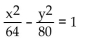 Provide an appropriate response. -It can be shown that a hyperbola with center at the origin, foci at F'(-c, 0)  and F(c, 0) , and equation d(P, F')  - d(P,F)  = 2a has equation   Use this result to find an equation of a hyperbola with center atthe origin, foci at (-8, 0)  and (8, 0) , and absolute value of the distances from any point of the hyperbola to thetwo foci equal to 8. A)    B)    C)    D)    