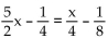Solve the equation. -  A)    B)    C)  - 12 D)   