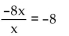 Solve the equation. Identify the equation as an identity, an inconsistent equation, or a conditional equation. -  A)  Conditional, {-8} B)    C)  Identity, {all real numbers} D)   