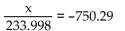 Use a calculator to help solve the equation. Round approximate answers to three places. -  A)  {-0.312} B)  {-175,566.36} C)  {-3.206} D)  {-516.292}