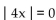 Solve the absolute value equation. -  A)  {0, 4} B)  {0} C)  {-4, 4} D)  {-4, 0}