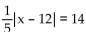 Solve the absolute value equation. -  A)  {82} B)  {82, -58} C)  {-58} D)  {58, -82}