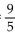 Solve the formula for the specified variable. -F =   C + 32 for C A)    B)    C)    D)   