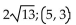 Find the distance between the points, and find the midpoint of the line segment joining them. -(1, 8)  and (5, 2)  A)    B)    C)  2; (6, 10)  D)  2; (-4, 6) 