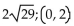 Find the distance between the points, and find the midpoint of the line segment joining them. -(7, -2)  and (-3, 2)  A)    B)  6; (4, 0)  C)    D)  6; (10, -4) 