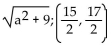 Find the distance between the points, and find the midpoint of the line segment joining them. -(8a, 9)  and (9a, 6)  A)  a + 3; (17a, 15)  B)    C)  a + 3; (a, 3)  D)   