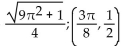 Find the distance between the points, and find the midpoint of the line segment joining them. -  A)    B)    C)    D)   