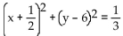 Write the standard equation for the circle. -Center at   radius   A)    B)    C)    D)   