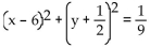 Write the standard equation for the circle. -Center at   radius   A)    B)    C)    D)   