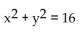 Write the standard equation for the circle. -  A)    B)    C)    D)   