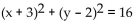 Write the standard equation for the circle. -  A)    B)    C)    D)   
