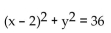Write the standard equation for the circle. -  A)    B)    C)    D)   