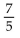 Find the slope of the line containing the pair of points. -(-8, -5) , (-3, 2)  A)    B)    C)    D)   
