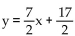 Find the equation of the line through the given pair of points. Solve it for y if possible. -(-5, -9) , (-2, -1)  A)  x = -5 B)    C)  y = -10x - 59 D)   