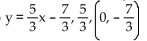 Change the equation to slope-intercept form and identify the slope and y-intercept. -3y - 5x = 7 A)    B)    C)    D)   