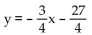 Find the equation of the line in slope-intercept form. -The line through (5, 3)  with slope   A)    B)    C)    D)   