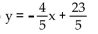 Find the equation of the line in slope-intercept form. -The line through (7, -1)  with slope   A)    B)    C)    D)   