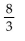 Find the slope of the line described. -A line parallel to 3x + 8y = -4 A)    B)    C)    D)   