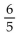 Find the slope of the line described. -A line perpendicular to -5x + 5y = 6 A)    B)  1 C)    D)  - 1