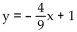 Write an equation in standard form using only integers for the line described. -The line through (2, 4) , parallel to   A)  4x - 9y = 44 B)  4x + 9y = -44 C)  4x + 9y = 44 D)  9x + 4y = -44