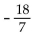 Solve the problem. -Find the value of a for the line that passes through (a, -7)  and (4,a)  and has a slope of 6. A)    B)    C)    D)   