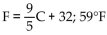 Solve the problem. -Fahrenheit temperature F is a linear function of Celsius temperature C. The ordered pair (0, 32)  is an ordered pair of this function because 0°C is equivalent to 32°F, the freezing point of water. The ordered pair (100, 212)  is Also an ordered pair of this function because 100°C is equivalent to 212°F, the boiling point of water. Use the Two given points and the point-slope formula to write F as a function of C. Find the Fahrenheit temperature of The inside of a car that is 15° C. A)    B)    C)    D)   