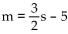 Solve the problem. -A driver wants to gauge the fuel efficiency of her vehicle at speeds of 30 mph and above. She notices that traveling at an average speed of 45 mph results in a rating of 35 mpg, whereas, at an average speed of 60 mph, Her car rates 25 mpg. Find an equation to model the gas mileage, m, as a function of average speed s mph. A)    B)    C)    D)   
