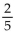 The distance d from the point   to the line Ax + By = C is given by the formula d   Find the exact distance from the given point to the given line. -(-6, 3) , 3x - 4y = 4 A)    B)  2 C)    D)   