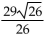 The distance d from the point   to the line Ax + By = C is given by the formula d   Find the exact distance from the given point to the given line. -(3, 6) , y = 5x - 8 A)    B)    C)    D)   