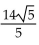 The distance d from the point   to the line Ax + By = C is given by the formula d   Find the exact distance from the given point to the given line. -(-5, 7) , y = -2x + 3 A)    B)    C)    D)   