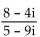 Write the quotient in the form a + bi. -  A)    B)    C)    D)   