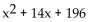 Find the perfect square trinomial whose first two terms are given. -  A)    B)    C)    D)   