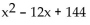 Find the perfect square trinomial whose first two terms are given. -x   A)    B)    C)    D)   