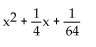 Find the perfect square trinomial whose first two terms are given. -  A)    B)    C)    D)   