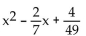 Find the perfect square trinomial whose first two terms are given. -  A)    B)    C)    D)   